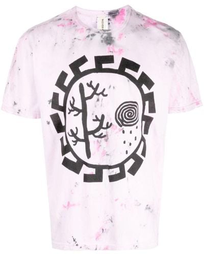 WESTFALL Printed Cotton T-shirt - Pink