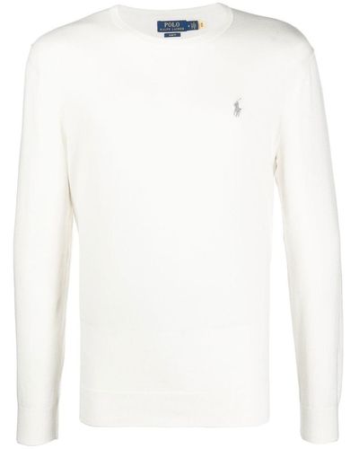 Polo Ralph Lauren Polo Pony Long-sleeve Sweatshirt - White