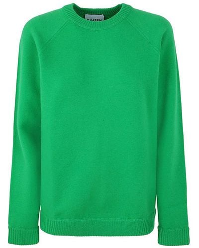 Kujten Round Neck Jumper Clothing - Green