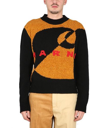 Marni Wool And Silk Sweater - Black