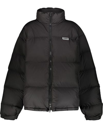 Vetements Logo Puffer Jacket Clothing - Black