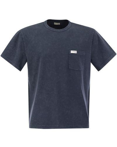 Fay T-Shirt Archive - Blue