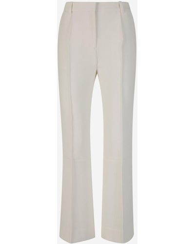 Victoria Beckham Victoria Beckham Plain Formal Trousers - White
