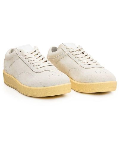 Jil Sander Leather Sneakers - White
