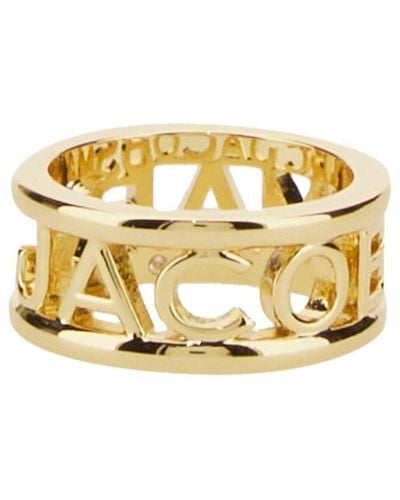 Marc Jacobs The Monogram Ring - Metallic