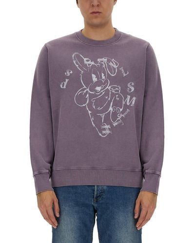 PS by Paul Smith Sweatshirt With Bunny Print - Purple