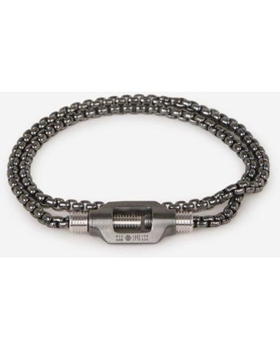 Tateossian Double Chain Bracelet - White