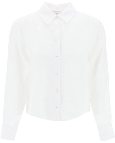 MVP WARDROBE St Raphael Linen Shirt For - White