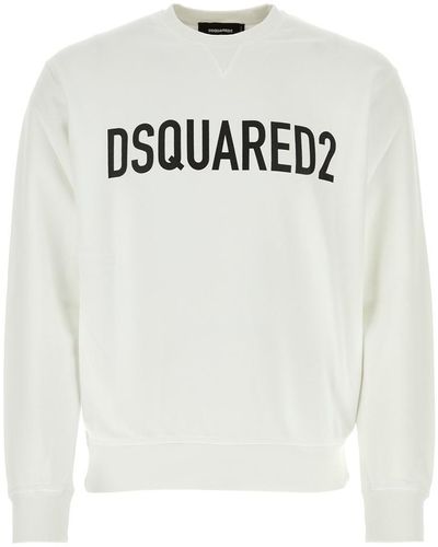 DSquared² Logo Printed Crewneck Sweatshirt - Gray