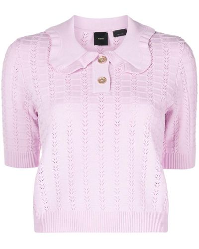 Pinko Top With Buttons - Pink