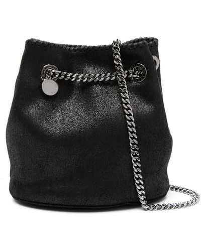 Stella McCartney Falabella Chain-link Bucket Bag - Black