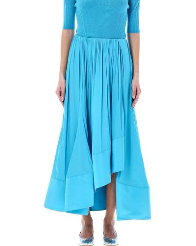 Lanvin Draped Midi Skirt - Blue