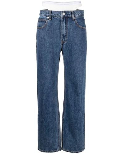Alexander Wang Straight Layered Jeans - Blue