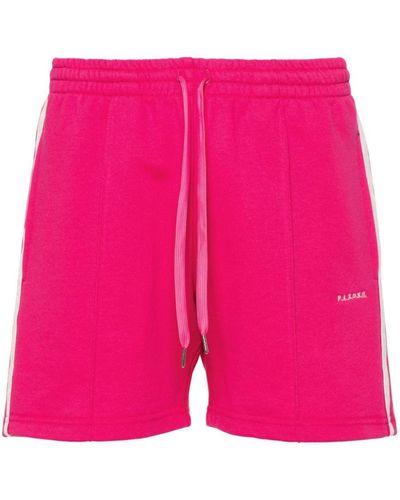P.A.R.O.S.H. Striped Jersey Shorts - Pink