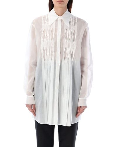 Alberta Ferretti Organza Shirt - White
