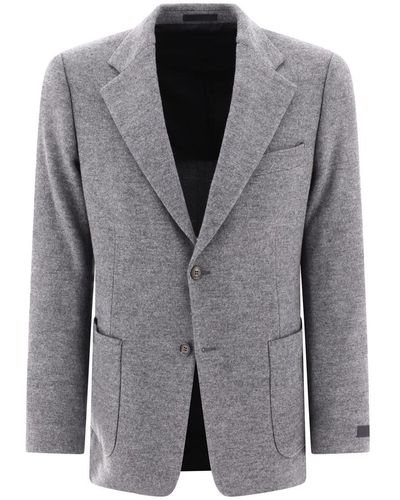 Lanvin Single-breasted Wool Blazer - Grey