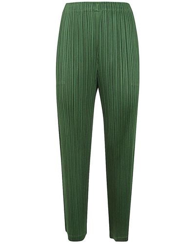 Pleats Please Issey Miyake Monthly Colours Febraury Trousers - Green
