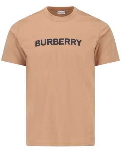 Burberry Logo T-shirt - Natural