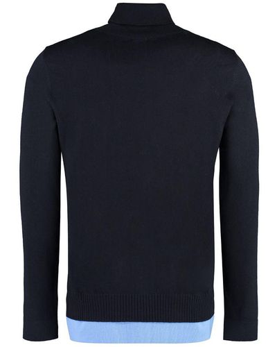 Off-White c/o Virgil Abloh Off- Wool Turtleneck Jumper - Blue