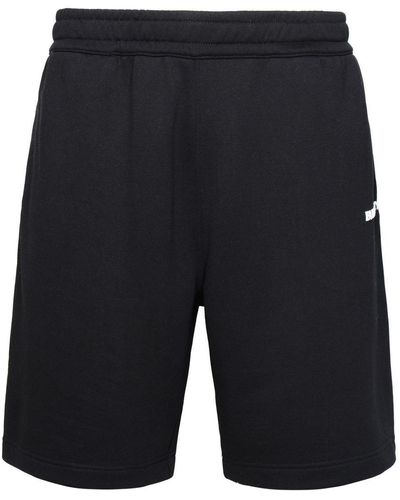 Burberry Raphael Black Cotton Bermuda Shorts - Blue