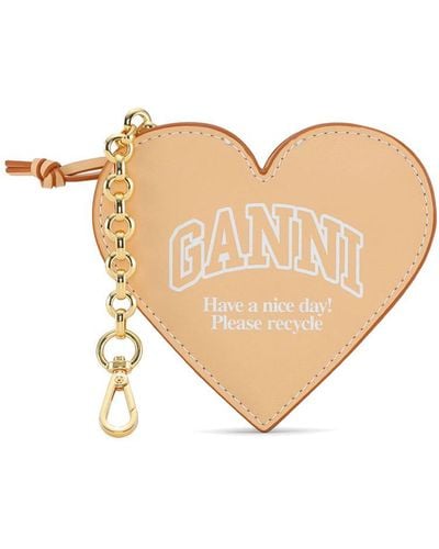 Ganni Logo Keychain - Natural