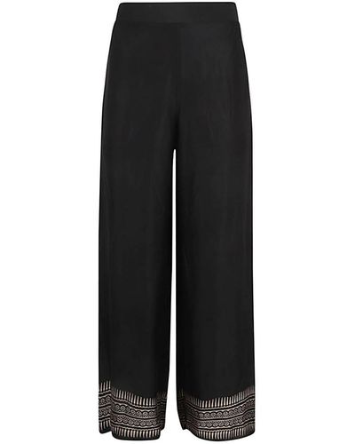 OBIDI Silk Trousers - Black