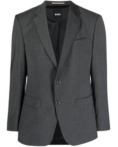 BOSS Single-breasted Suit Jacket - Black