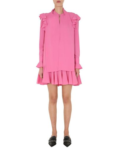 McQ Dress With Ruches - Pink