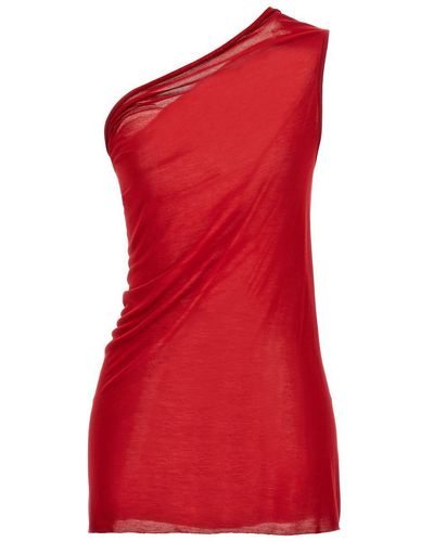 Rick Owens Athena T Tops - Red