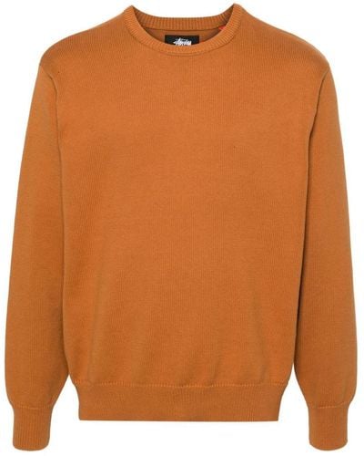 Stussy Laguna Icon Cotton Sweater - Brown
