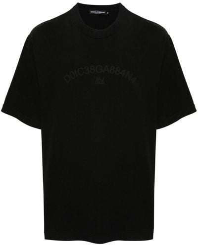 Dolce & Gabbana Logo Print T-Shirt - Black