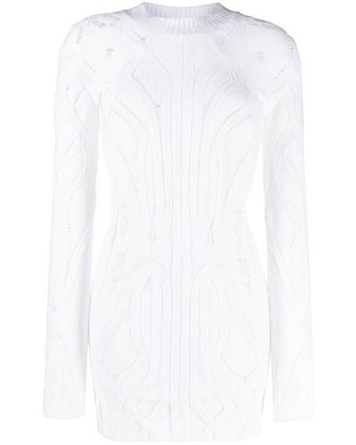VITELLI Extremely Light Knitted Short Dress - White
