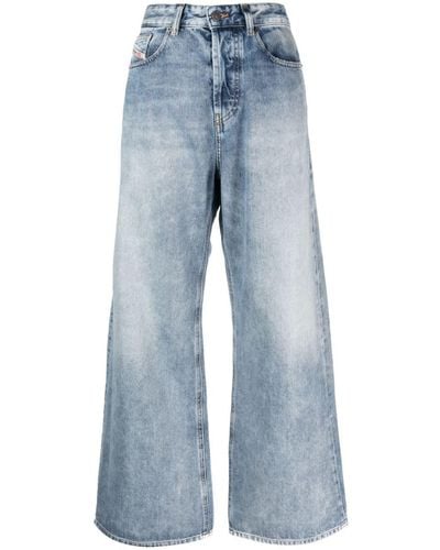 DIESEL Wide Leg Jeans - Blue