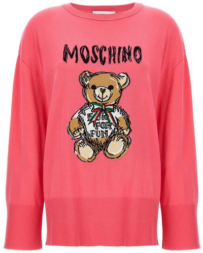 Moschino Teddy Bear Jumper, Cardigans - Pink