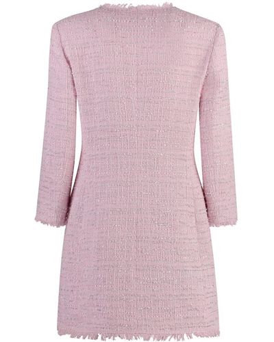 Tagliatore 0205 Doreen Blend Cotton Dress - Pink