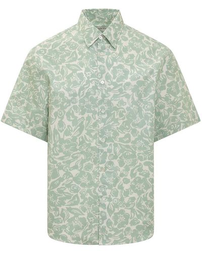 Lanvin Flower Print Shirt - Green