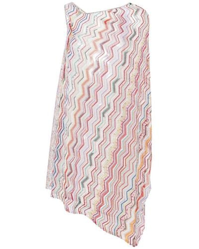 Missoni Zigzag Pattern Short Cover-up - Pink