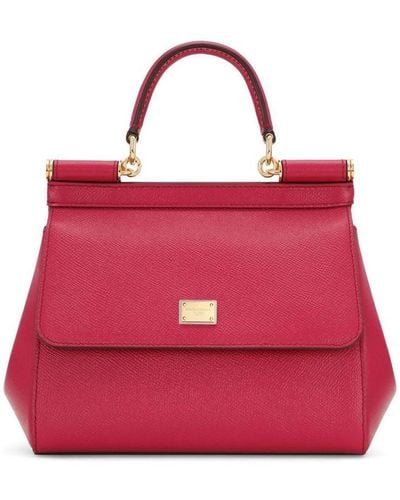 Dolce & Gabbana Small Sicily Bag - Red