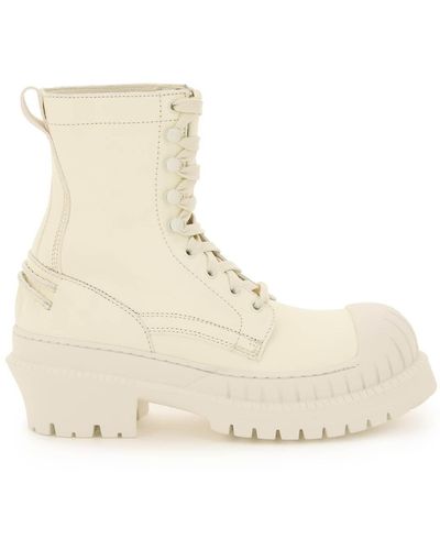 Acne Studios Bryant Lace-up Ankle Boots - Natural