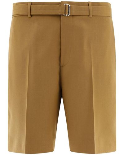 Lanvin Belted Shorts - Natural