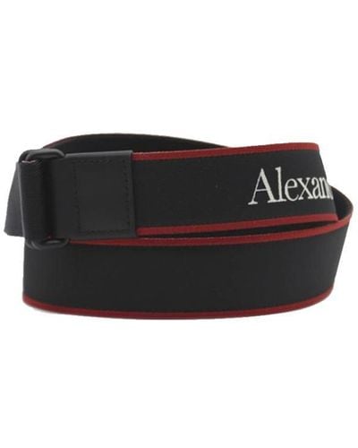 Alexander McQueen Cotton Belt - Black