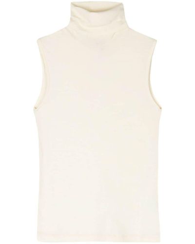 Rohe Fine Merino Sleeveless Turtleneck Clothing - White