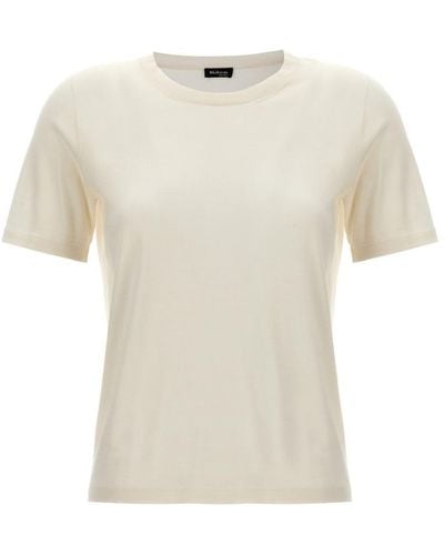 Kiton Silk Cashmere T-Shirt - White