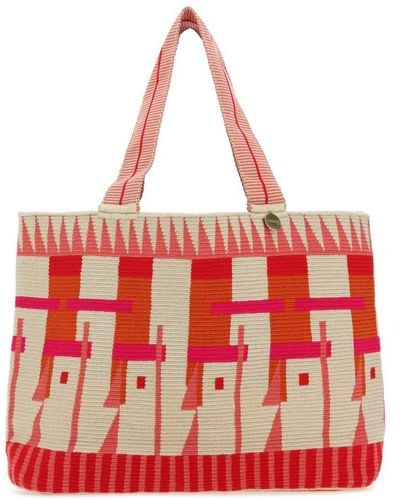 Guanabana Handbags. - Red