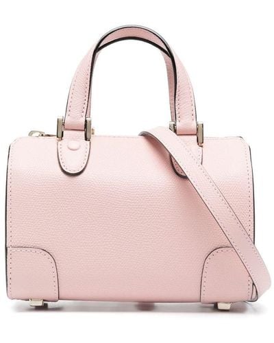 Valextra Babila Micro Leather Handbag - Pink