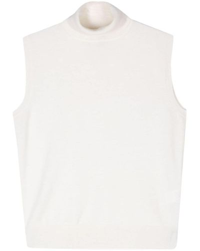 Rohe Wool Cashmere Sleeveless Turtleneck Clothing - White