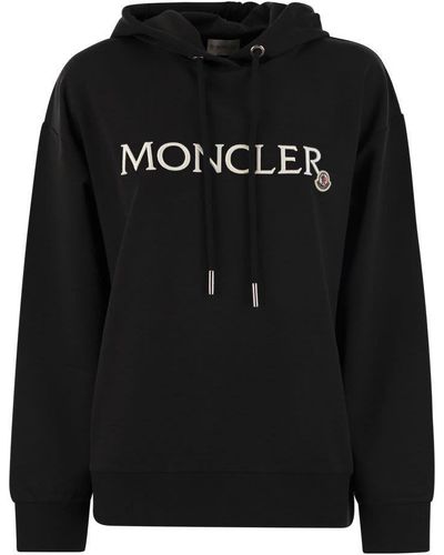 Moncler Hoodie With Logo - Black