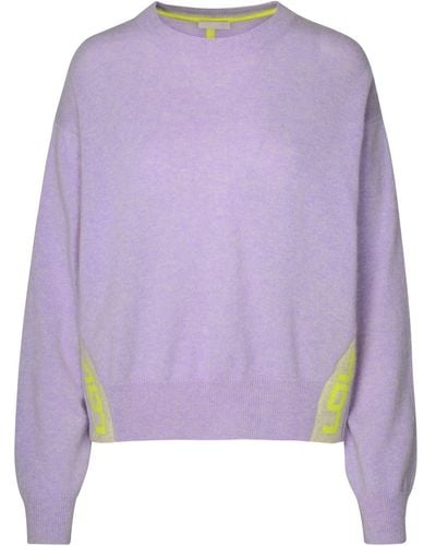 Brodie Cashmere Lilac Cashmere Sweater - Purple