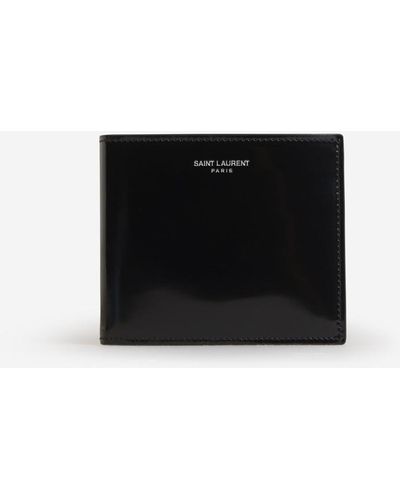 Saint Laurent East/west Leather Wallet - Black