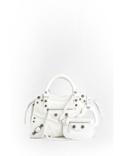 Balenciaga Top Handle Bags - White